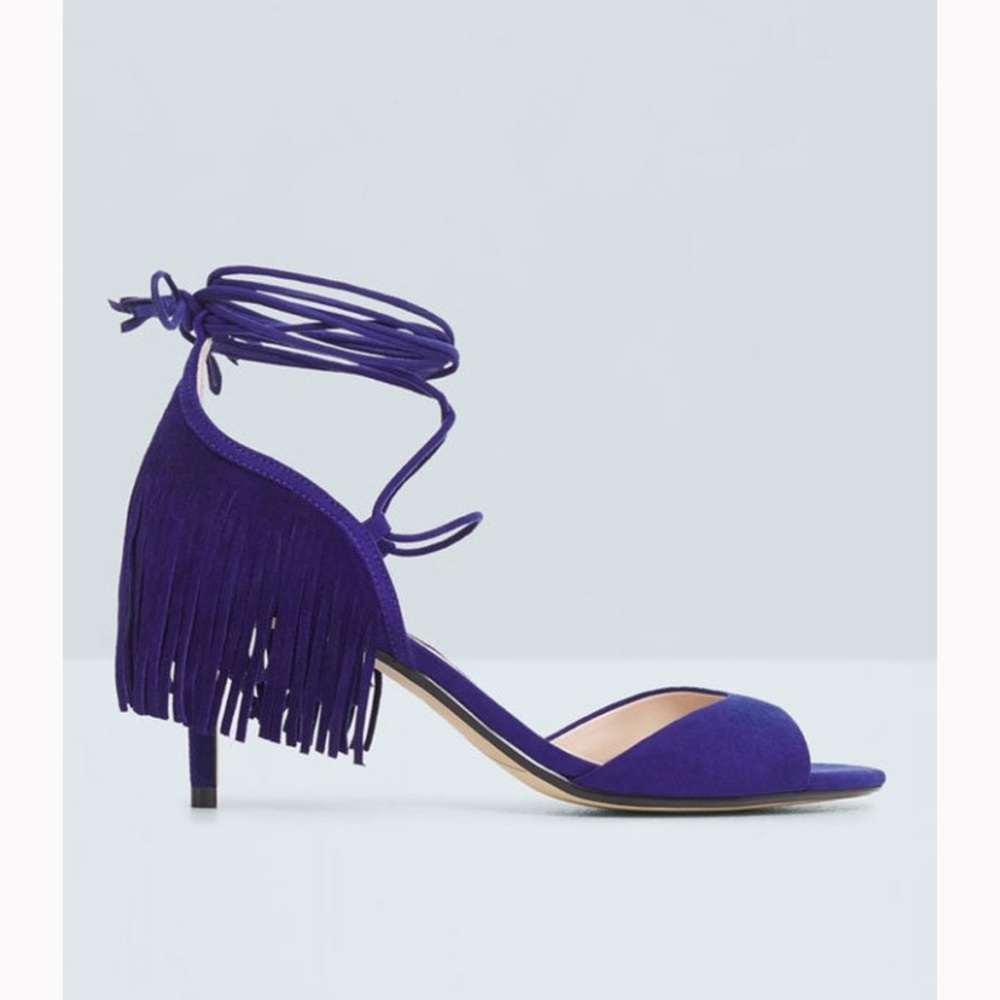 NWT MANGO LACE UP SANDALS